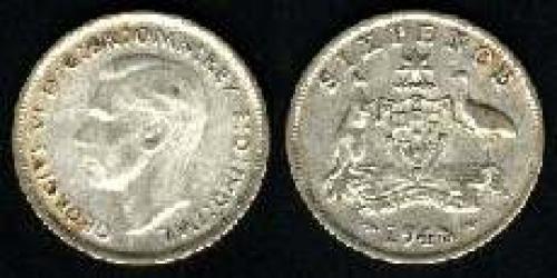 6 pence; Year: 1946-1948; (km 38a)