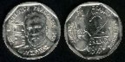 2 francs; Year: 1995; (km 1119); Louis Pasteur