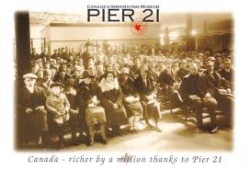 Postcard; Canada's Immigration Museum, Pier 21