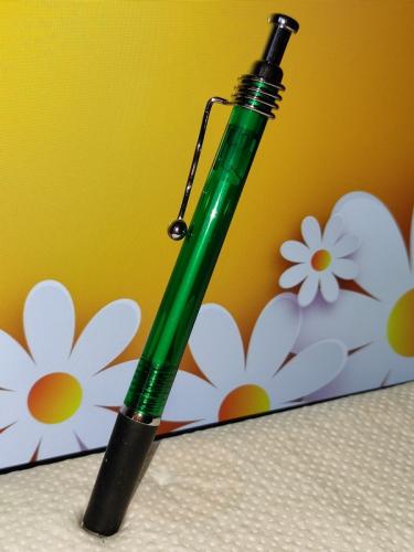 Modern Pen in green and Black with chrom [ Pressure function ]