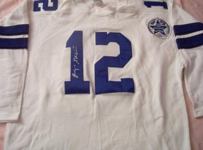 Roger Staubach autographed Dallas Cowboys authentic jersey