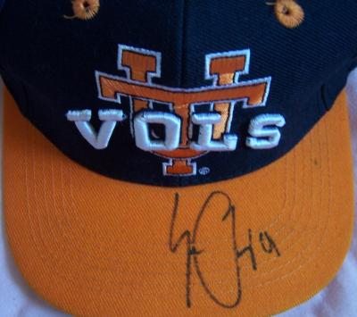Erik Ainge autographed Tennessee cap