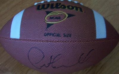 Pete Carroll autographed Wilson NCAA football