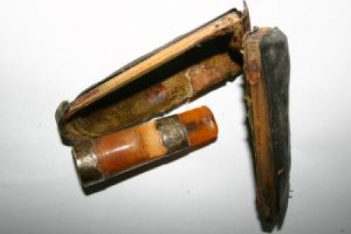 Silver Meerschaum Amber Hallmarked 1800's Cigar Holder