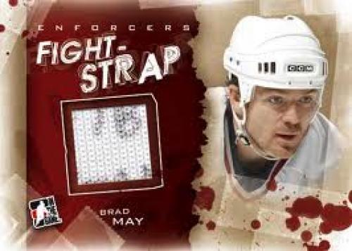 Bloodstained hockey cards celebrate NHL enforcers; Brad May