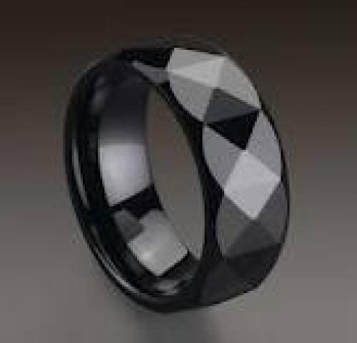 Jewelry; Ceramics Black Ring