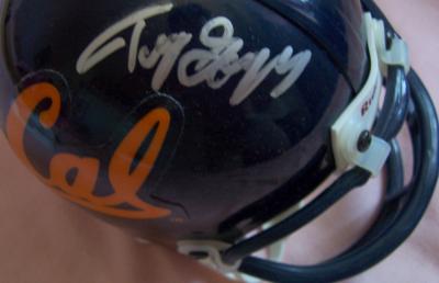 Tony Gonzalez autographed Cal Bears mini helmet