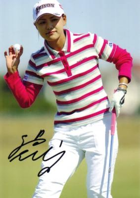 Sakura Yokomine autographed 5x7 golf photo