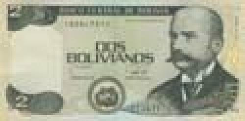 2 bolivianos; Bolivian banknotes
