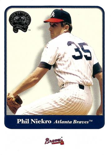2001 Greats of the Game #70 ~ Phil Niekro * FREE SHIPPING *