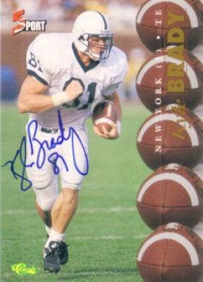 Kyle Brady Penn State certified autograph 1995 Classic card