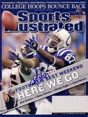 Reggie Wayne autographed Indianapolis Colts 2005 Sports Illustrated