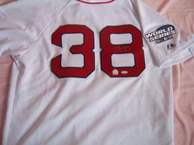 Curt Schilling autographed Red Sox 2004 World Series jersey (Steiner)