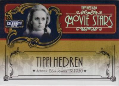 Tippi Hedren Donruss Americana Celebrity Cuts Century Gold insert card #25/25