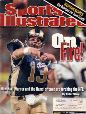 Kurt Warner autographed St. Louis Rams 2000 Sports Illustrated