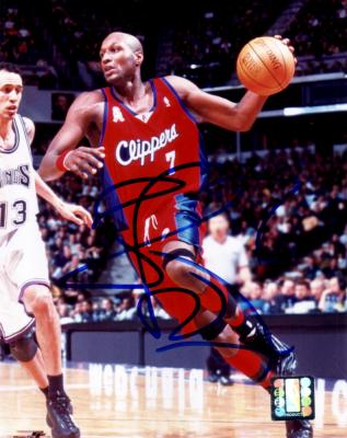 Lamar Odom autographed 8x10 Los Angeles Clippers photo