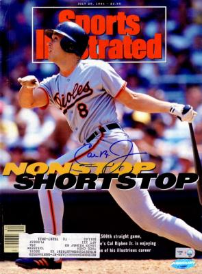 Cal Ripken autographed Baltimore Orioles 1991 Sports Illustrated