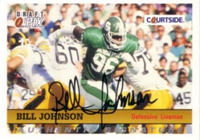 Bill Johnson Michigan State certified autograph 1992 Courtside card