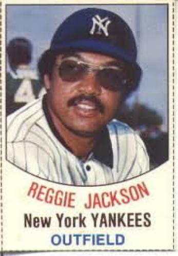 Baseball card; Reggie Jackson; 1977 HOSTESS BASEBALL CARDS