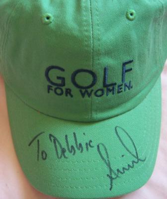 Annika Sorenstam autographed Golf for Women cap or hat (to Debbie)