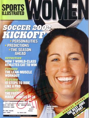 Julie Foudy autographed 2002 Sports Illustrated for Women magazine