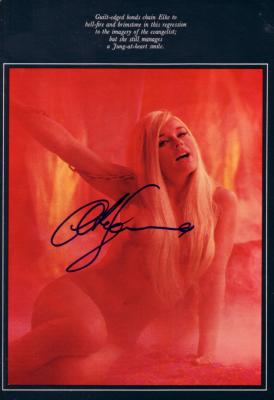 Elke Sommer autographed Playboy magazine full page photo