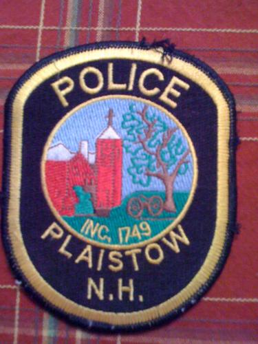 Old Plaistow New Hampshire Police patch, NH