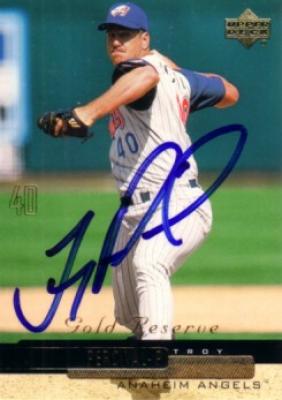 Troy Percival autographed Angels 2000 Upper Deck card