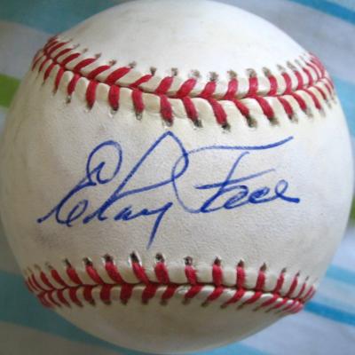 Elroy Face autographed NL baseball