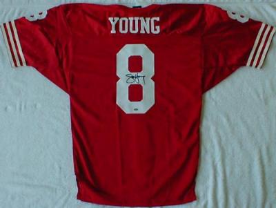 Steve Young autographed San Francisco 49ers authentic jersey