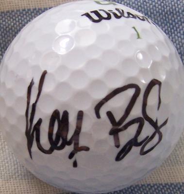 Keegan Bradley autographed golf ball