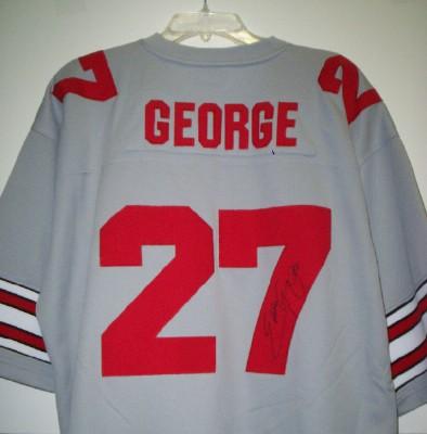 Eddie George autographed Ohio State Buckeyes jersey