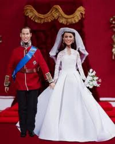 Dolls; Hamleys unveiled the Prince William and Princess Wedding