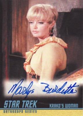 Marlys Burdette Star Trek certified autograph card