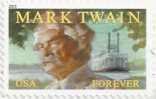 Stamps; USA Stamp 2011. Mark Twain, Forever a first class stamp rate