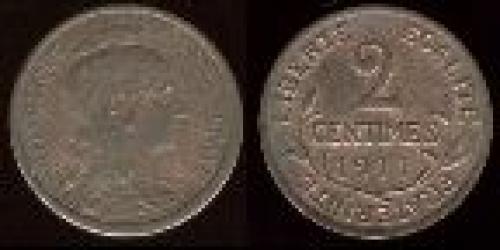 2 centimes; Year: 1898-1920; (km 841)