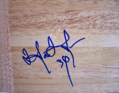 Hasheem Thabeet autographed 6x6 hardwood floor