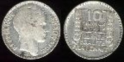 10 francs; Year: 1929-1939; (km 878)