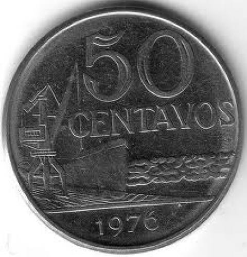 Coins; Brazilian coins from 1976; 10 centavos