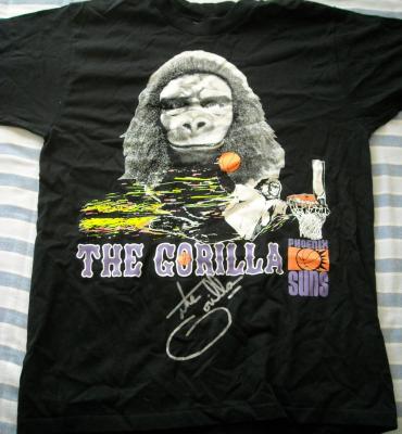 Phoenix Suns Gorilla autographed promotional T-shirt