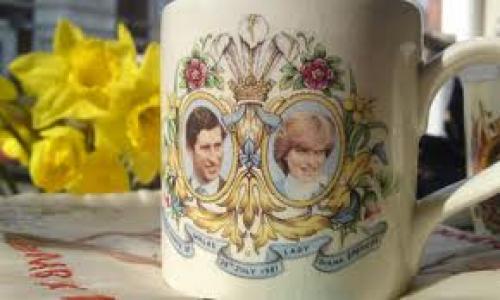 Commemorative memorabilia from Prince Charles and Princess Diana's wedding