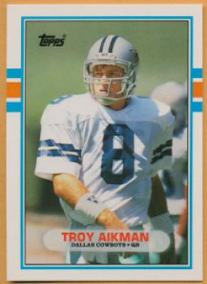 Troy Aikman Dallas Cowboys 1989 Topps Traded Rookie Card #70T