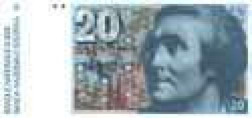 20 Swiss francs; Older banknotes (1975-1993)