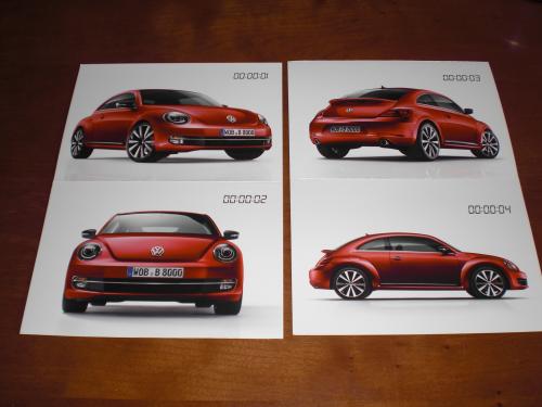 VW Beetle postcards 4x