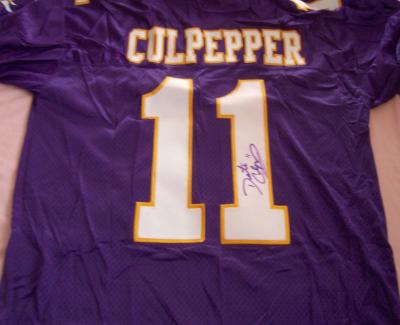 Daunte Culpepper autographed Minnesota Vikings authentic game model jersey