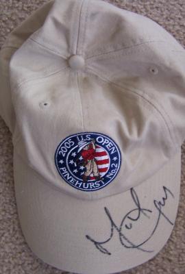 Michael Campbell autographed 2005 U.S. Open golf cap