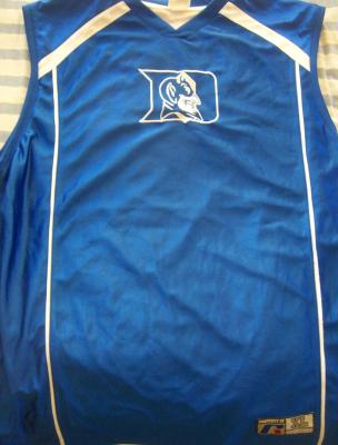 Duke Blue Devils throwback Russell Athletic basketball replica jersey