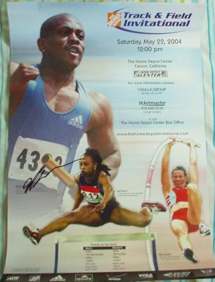 Maurice Greene (track) autographed Home Depot Invitational poster