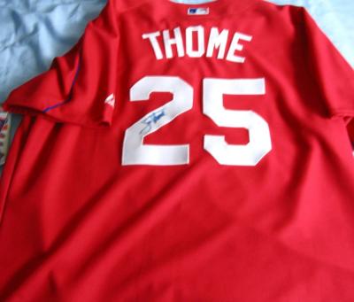 Jim Thome autographed Philadelphia Phillies authentic batting practice jersey