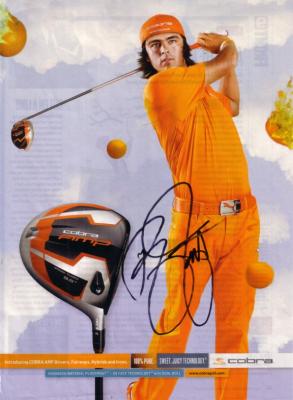 Rickie Fowler autographed Cobra full page golf magazine ad
